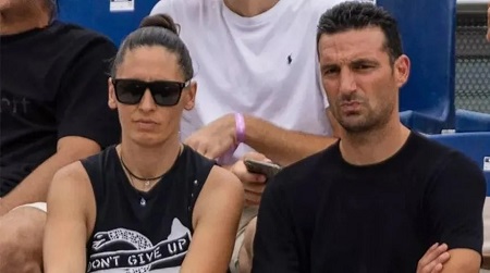 Lionel Scaloni and his wife Elisa