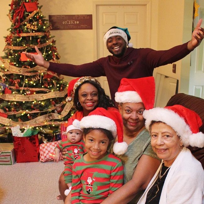 Eric Dunn's  Family at Christmas