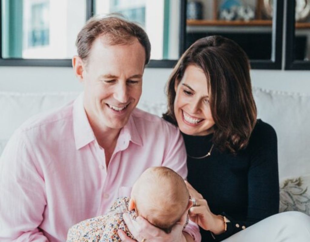 Nick with his wife and daughter