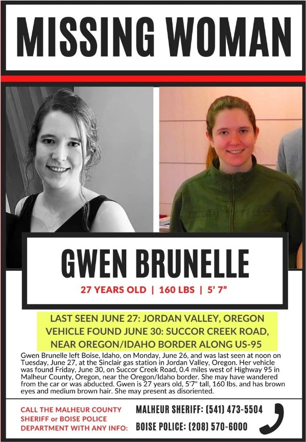 Gwen Brunelle's found or not