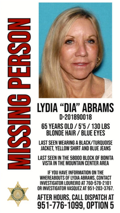 Dia Abrams' Missing Case Updates
