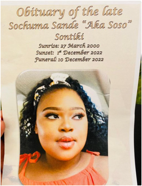 Sochuma Sande's Obituary