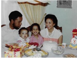 Caption: Old photo of Ryan Leslie with his parents and sister (Source: Facebook)