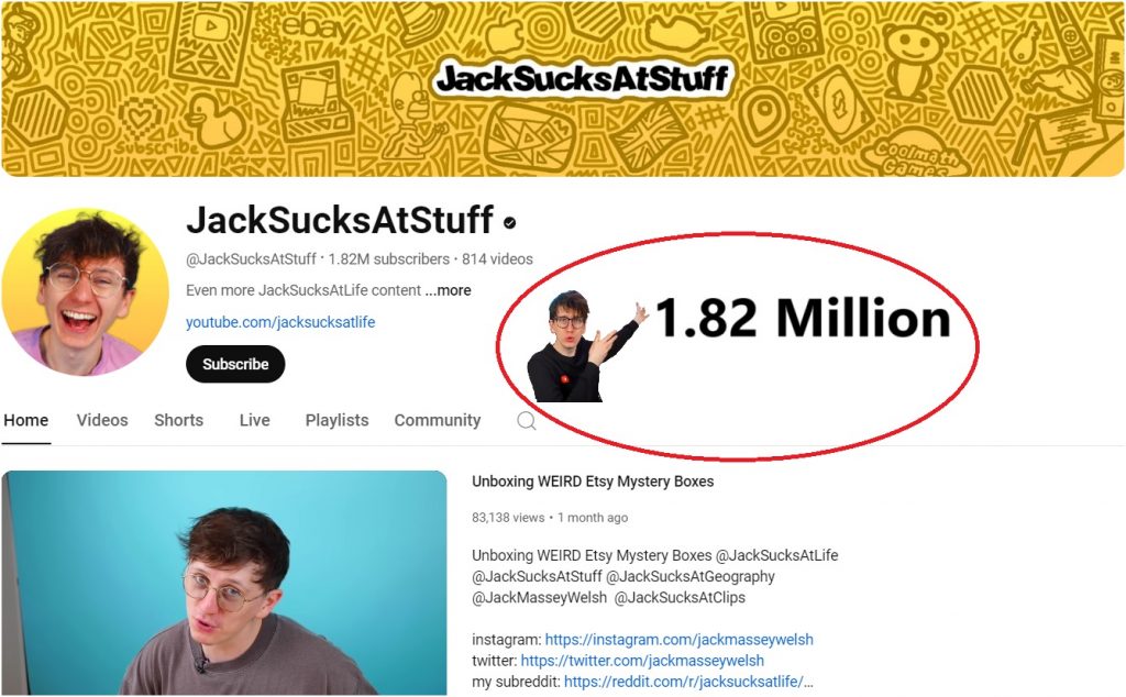 Jack Sucks At Stuff YouTube